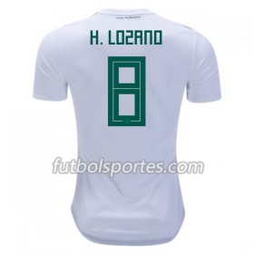 Camisetas México H.Lozano 8 Segunda Equipacion Mundial 2018